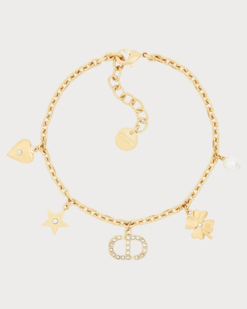 CHRISTIAN DIOR Petit CD Lucky Charms Bracelet | 迪奧 幸運星手鏈 (金色) - LONDONKELLY 英國名牌代購