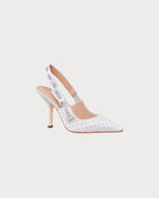 CHRISTIAN DIOR Women's J'Adior Slingback Pump | 迪奥 高跟鞋 (白色) - LondonKelly 英国名牌代购