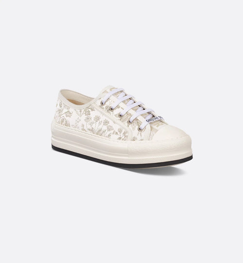 CHRISTIAN DIOR Women's Walk'n'Dior Platform Sneaker | 迪奧 厚底波鞋 (白金色) - LondonKelly 英國名牌代購