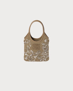 MIU MIU IVY Embroidered Gabardine Bag | Miu Miu Handbag (Multicolor)