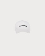 MIU MIU Drill Baseball Cap | Miu Miu Baseball Cap (White)