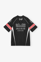 GANNI Black Future Mesh Oversized T-shirt | 短袖上衣 (黑色) - LondonKelly 英國名牌代購