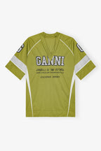 GANNI Green Future Mesh Oversized T-shirt | 短袖上衣 (綠色) - LondonKelly 英國名牌代購