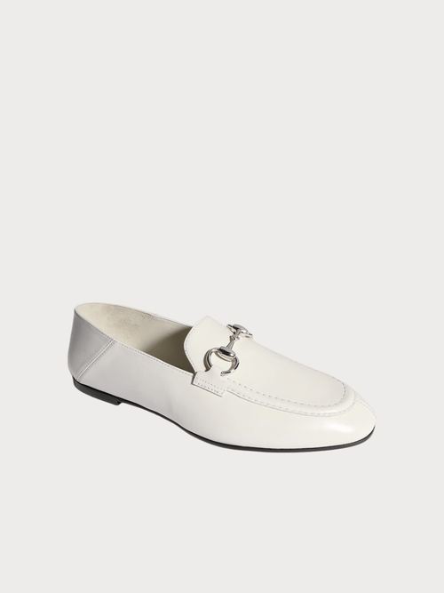 GUCCI Women's Loafer with Horsebit(White) - LONDONKELLY 英國名牌代購