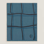 HERMES Carreaux Ondes scarf | 愛馬仕 男仕頸鏈 (藍色) - LondonKelly 英國名牌代購