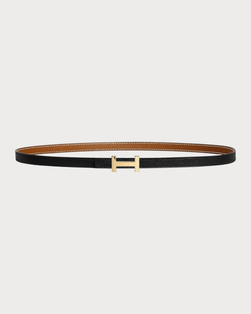 HERMES Focus Belt Buckle & Reversible Leather Strap | 爱马仕 双面皮带 (黑/啡色/金扣) - LONDONKELLY 英国名牌代购