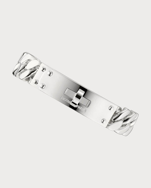 HERMES Large Kelly Gourmette Bracelet | 爱马仕 手链 (银色) - LONDONKELLY 英国名牌代购