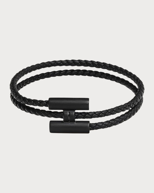 HERMES Men's Tournis Tresse bracelet | 爱马仕 男仕手链 (全黑色) - LONDONKELLY 英国名牌代购