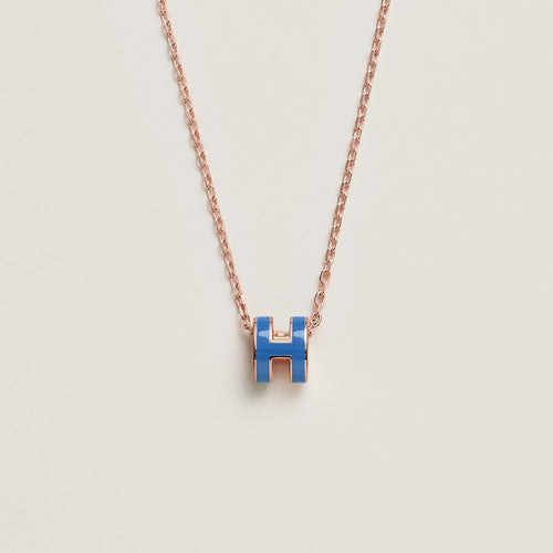 HERMES Rose Gold Mini Pop H Necklace | 愛馬仕 玫瑰金頸鏈 (多色) - LondonKelly 英國名牌代購