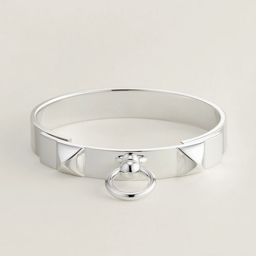 HERMES Small Collier de chien Bracelet | 愛馬仕 手鐲 (銀色) - LondonKelly 英國名牌代購