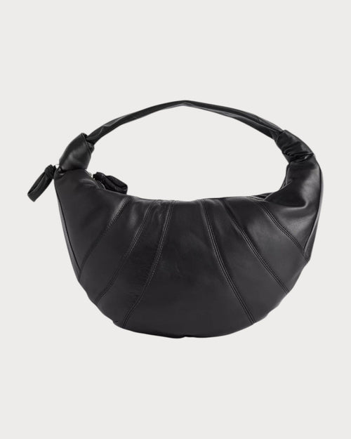 LEMAIRE Fortune Croissant Leather Cross - Body Bag | 牛角包手袋 (黑色) - LONDONKELLY 英国名牌代购