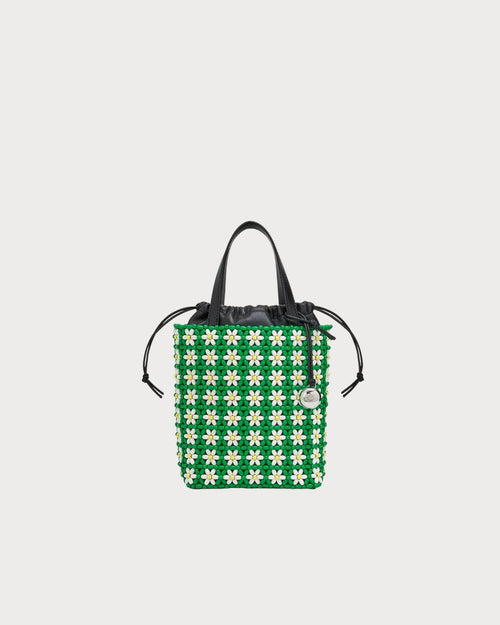 LOEWE Mini Tote in Beads and Lambskin | 羅意威 珠飾手提袋 (綠色) - LondonKelly 英國名牌代購