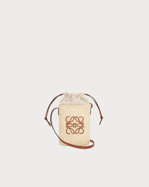 LOEWE Square Pocket in Iraca Palm | 羅意威 草編袋 (啡色) - LondonKelly 英國名牌代購