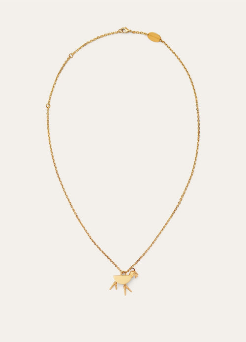 LORO PIANA Baby Goat Necklace | 諾悠翩雅 頸鏈 (金色) - LondonKelly 英國名牌代購