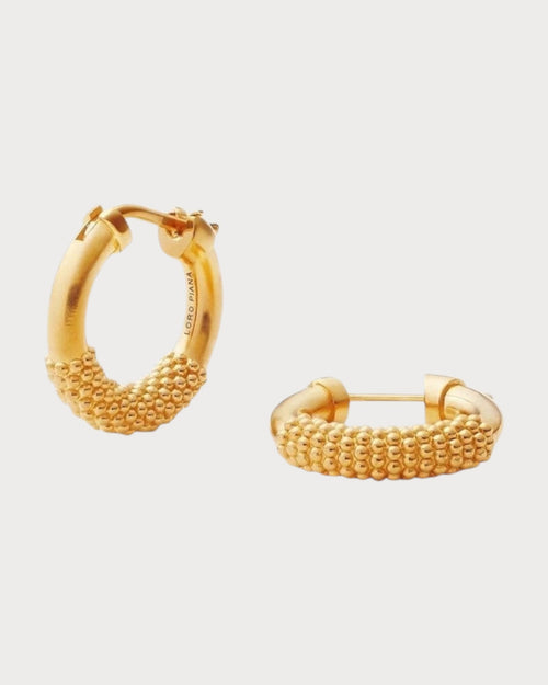 LORO PIANA Bubble Hoop Earrings | 諾悠翩雅 耳環 (金色) - LONDONKELLY 英國名牌代購