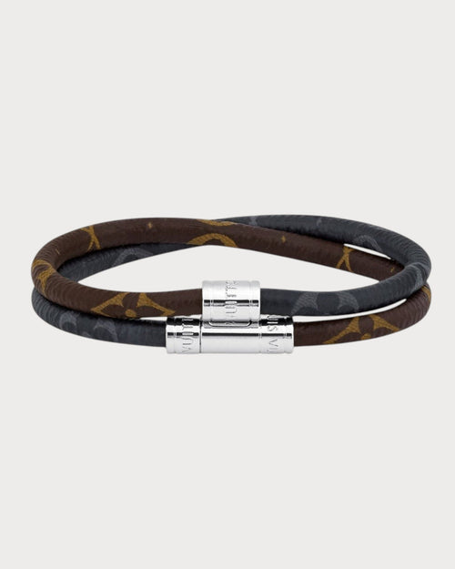 LOUIS VUITTON M8154E Keep It Double Leather Bracelet | 路易威登 男仕手带 (啡色) - LONDONKELLY 英国名牌代购