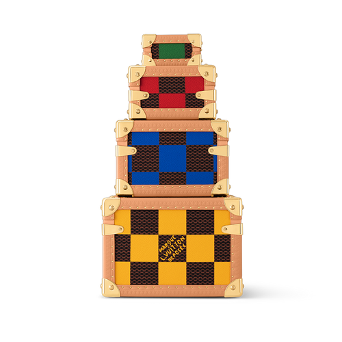 LOUIS VUITTON N40616 Malle Pyramide Damier Pop Multicoloured | 路易威登 4个箱子 (多色)
