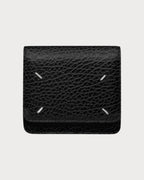 MAISON MARGIELA MM Black Leather Buttoned Chain Wallet(Black) - LONDONKELLY 英国名牌代购