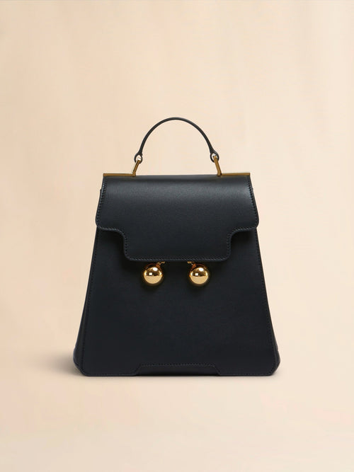 MARNI Black Leather Trunkaroo Backpack | 瑪尼 背囊 (黑色) - LondonKelly 英國名牌代購