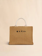 MARNI Natural - Coloured Raffia - Effect Small Tote Bag | 瑪尼 草編袋 (啡色) - LondonKelly 英國名牌代購