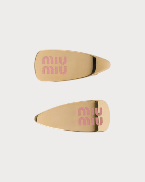 MIU MIU Enameled Metal Hair Clips | 缪缪 发夹 (多色) - LONDONKELLY 英国名牌代购
