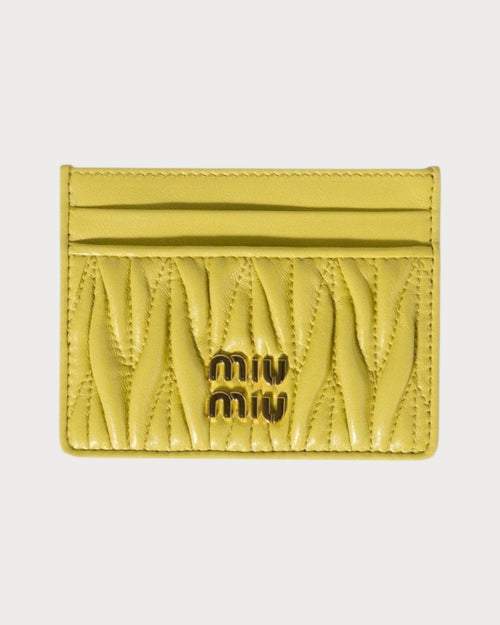 MIU MIU Matelasse Nappa Leather Card Holder | 繆繆 卡套 (多色) - LONDONKELLY 英國名牌代購