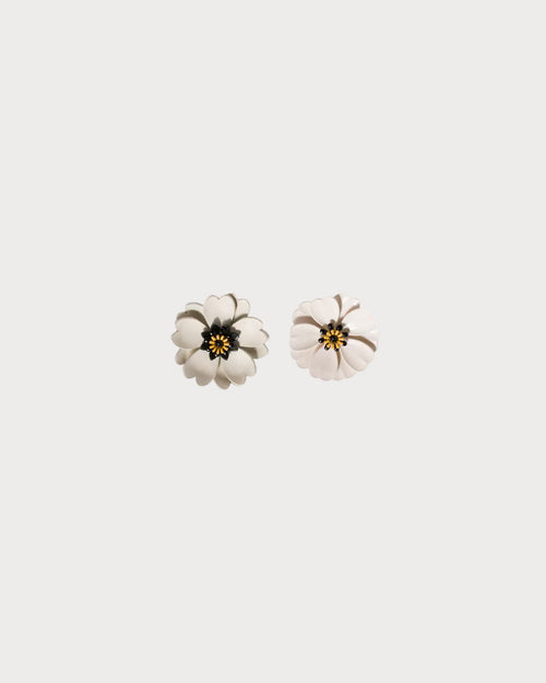 MIU MIU Metal and Leather Earrings | 繆繆 耳環 (白色) - LondonKelly 英國名牌代購