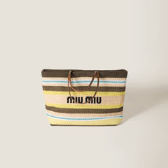 MIU MIU Raffia - Effect Woven Tote Bag | 繆繆 草編袋 (多色) - LondonKelly 英國名牌代購