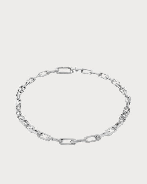 MONICA VINADER Alta Capture Charm Sterling Silver Link Necklace | 頸鏈 (銀色) - LondonKelly 英國名牌代購