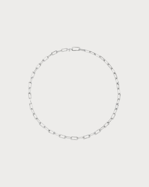 MONICA VINADER Alta Mini Sterling - Silver Chain Necklace | 頸鏈 (銀色) - LondonKelly 英國名牌代購