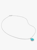 MONICA VINADER Delphi Sterling - Silver and Turquoise Pendant Necklace | 頸鏈 (藍綠色) - LondonKelly 英國名牌代購