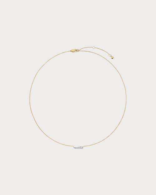 MONICA VINADER Riva 18ct Yellow Gold - Plated Vermeil Sterling - Silver and 0.11ct Lab - Grown Diamond Pendant Necklace | 颈链 (金色) - LondonKelly 英国名牌代购