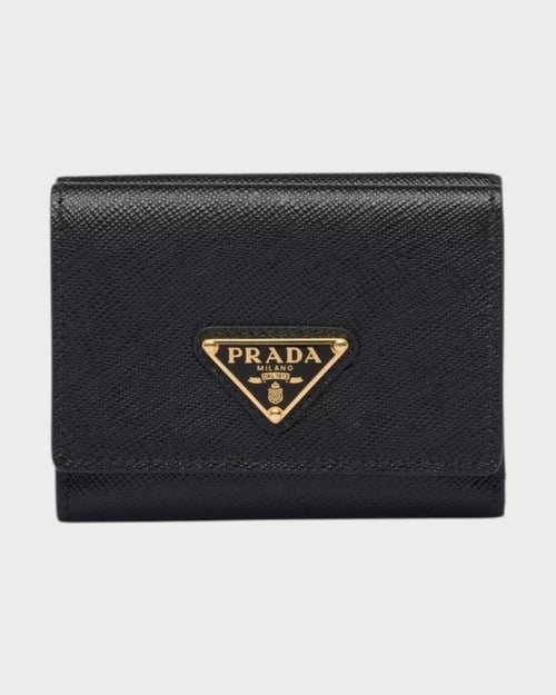 PRADA 1MH042 Small Saffiano Leather Wallet | 普拉達 銀包 (黑色) - LONDONKELLY 英國名牌代購
