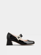 ROGER VIVIERE Tres Vivier Mary Jane Pumps in Patent Leather | RV 瑪麗珍高跟鞋 (多色) - LondonKelly 英國名牌代購