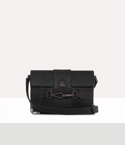 VIVIENNE WESTWOOD Men's Bella Flap Crossbody | 西太后 男仕手袋 (黑色) - LondonKelly 英國名牌代購