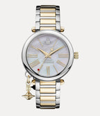 VIVIENNE WESTWOOD Men's Mother Orb Watch | 西太后 男仕手錶 (金銀色) - LONDONKELLY 英國名牌代購