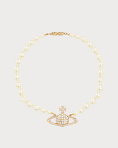 VIVIENNE WESTWOOD One Row Pearl Bas Relief Choker | 西太后 短珍珠頸鏈 (多色) - LondonKelly 英國名牌代購