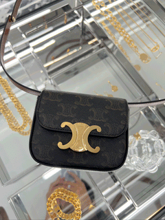 CELINE Mini Triomphe | 賽琳 迷你手袋 (啡色老花)