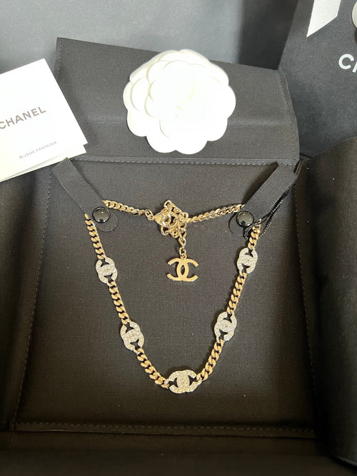 CHANEL Classic CC Logo Choker | 香奈兒 經典頸鏈 (金銀色)