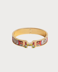 HERMES Clic H Bracelet | 愛馬仕 金鐲 (Red)