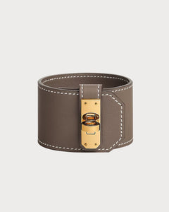 HERMES Large Kelly Twist Bracelet | 愛馬仕 手帶 (Etoupe)