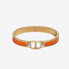 HERMES Mini Clic Chaine d'Ancre Bracelet | 愛馬仕 金色手鐲 (迷你/Orange)
