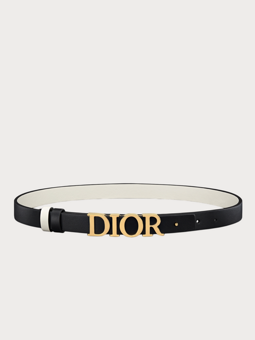 CHRISTIAN DIOR Reversible D-Dream Belt(20MM/Black/Latte)