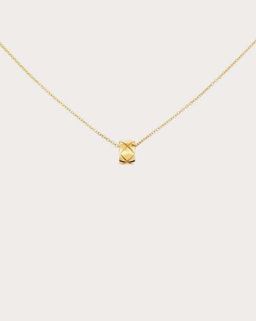 CHANEL J12306 Coco Crush Necklace Quilted Motif & 18K(Small/3 Colors)