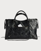 BALENCIAGA Women's Le City Bag in Black Lambskin(Medium/3 Colors)