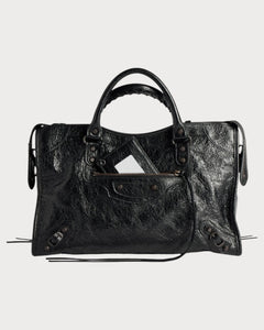 BALENCIAGA Women's Le City Bag in Black Lambskin(Medium/3 Colors)
