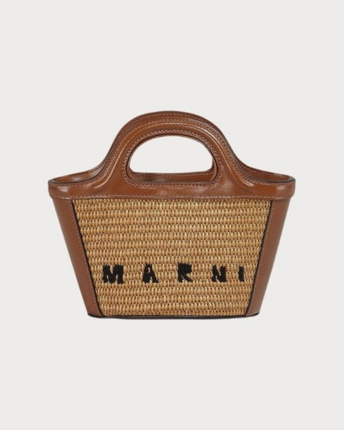 MARNI Tropicalia Micro Bag | 瑪尼 草編袋 (Tan)