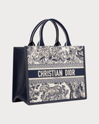 CHRISTIAN DIOR Medium Dior Book Tote | 迪奥手提袋(中码/蓝色)