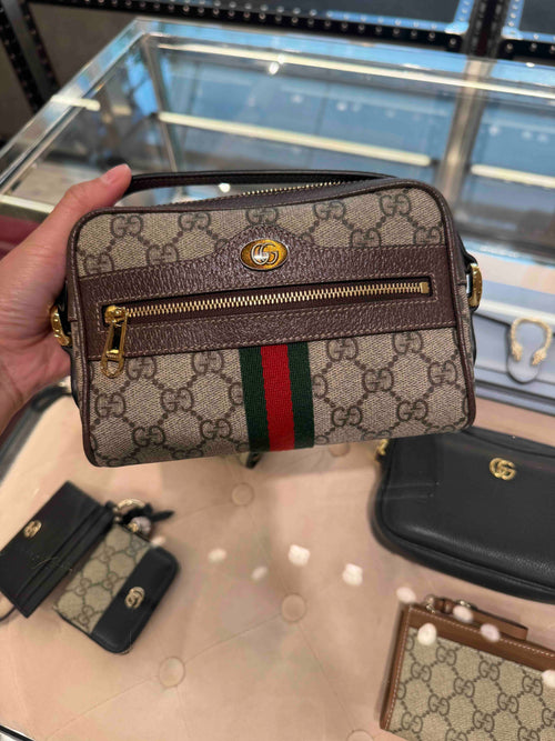 GUCCI Ophidia GG Supreme Bag(Mini/Beige)