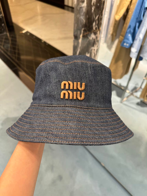 MIU MIU Denim Bucket Hat | 繆繆 漁夫帽 (藍色牛仔)